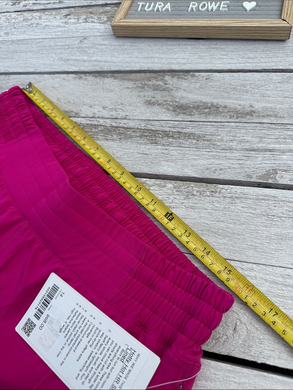 Lululemon Hotty Hot High-Rise Lined Short 4" Pink Flare Size 14 NWT - Picture 4 of 6